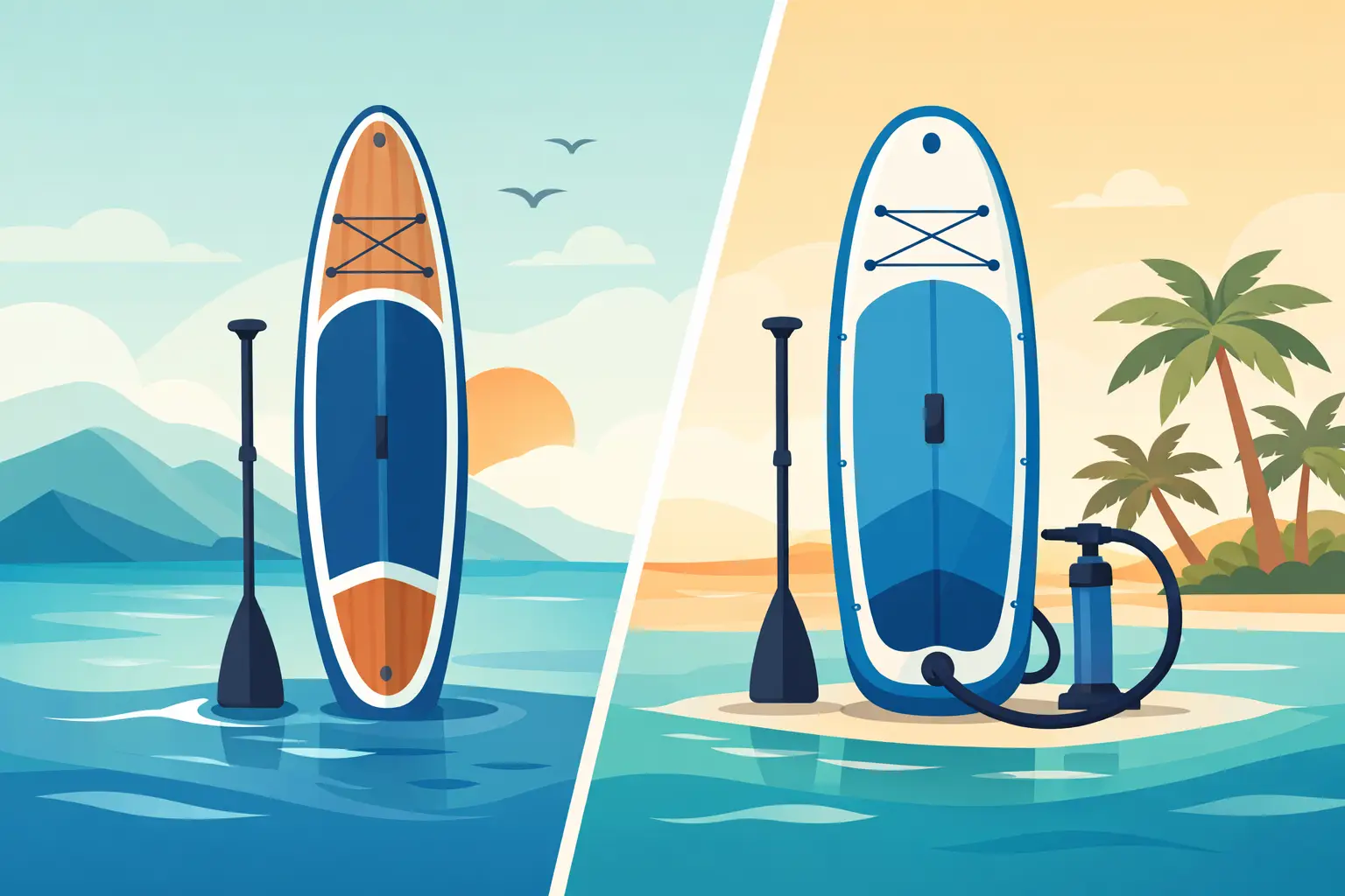 SUP rígido vs hinchable: cuál te conviene