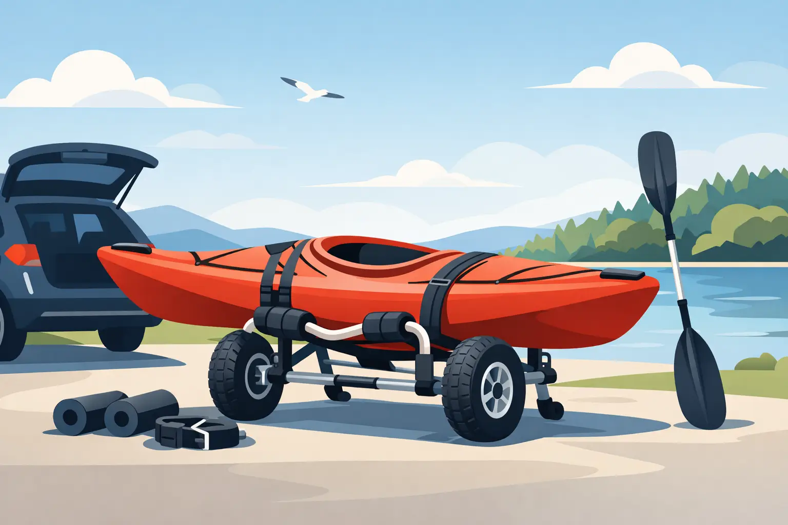 Carro transporte kayak: cómo elegir bien