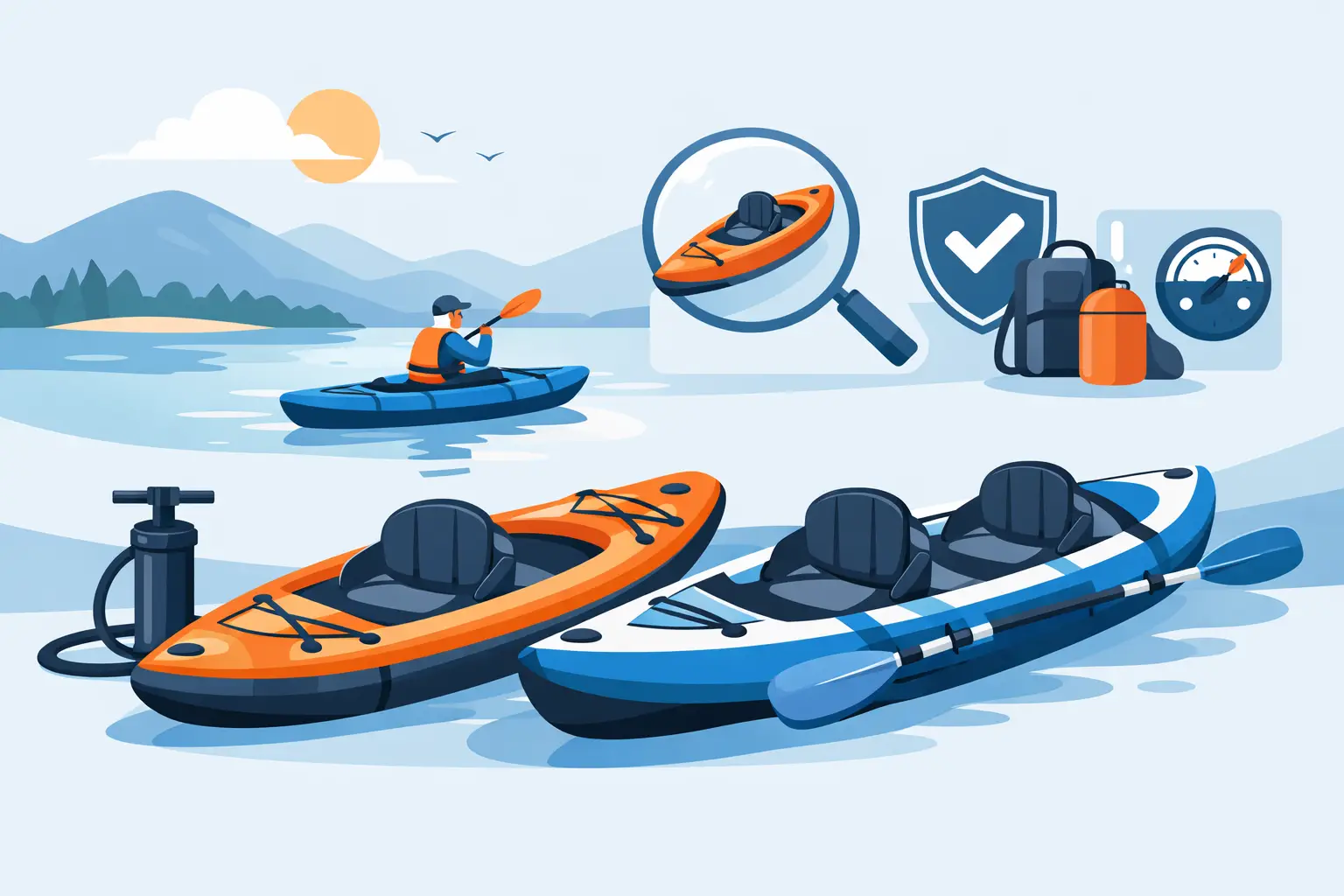Cómo elegir kayaks hinchables sin fallar