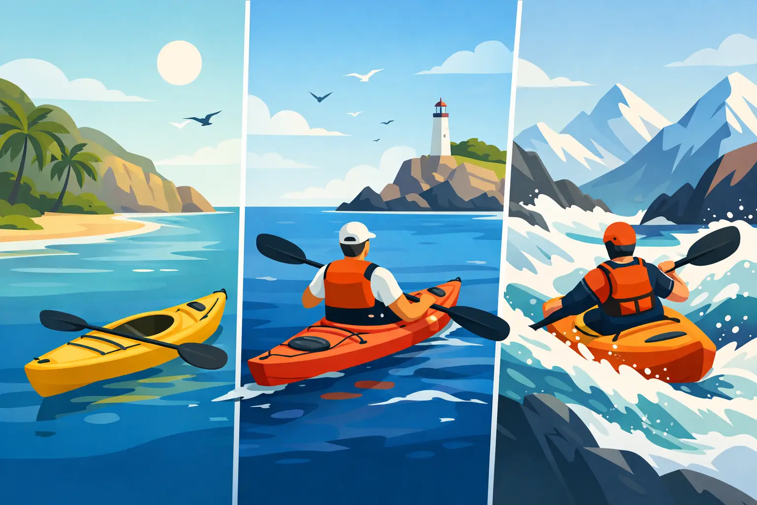 Qué kayak para mar elegir según tu ruta y nivel