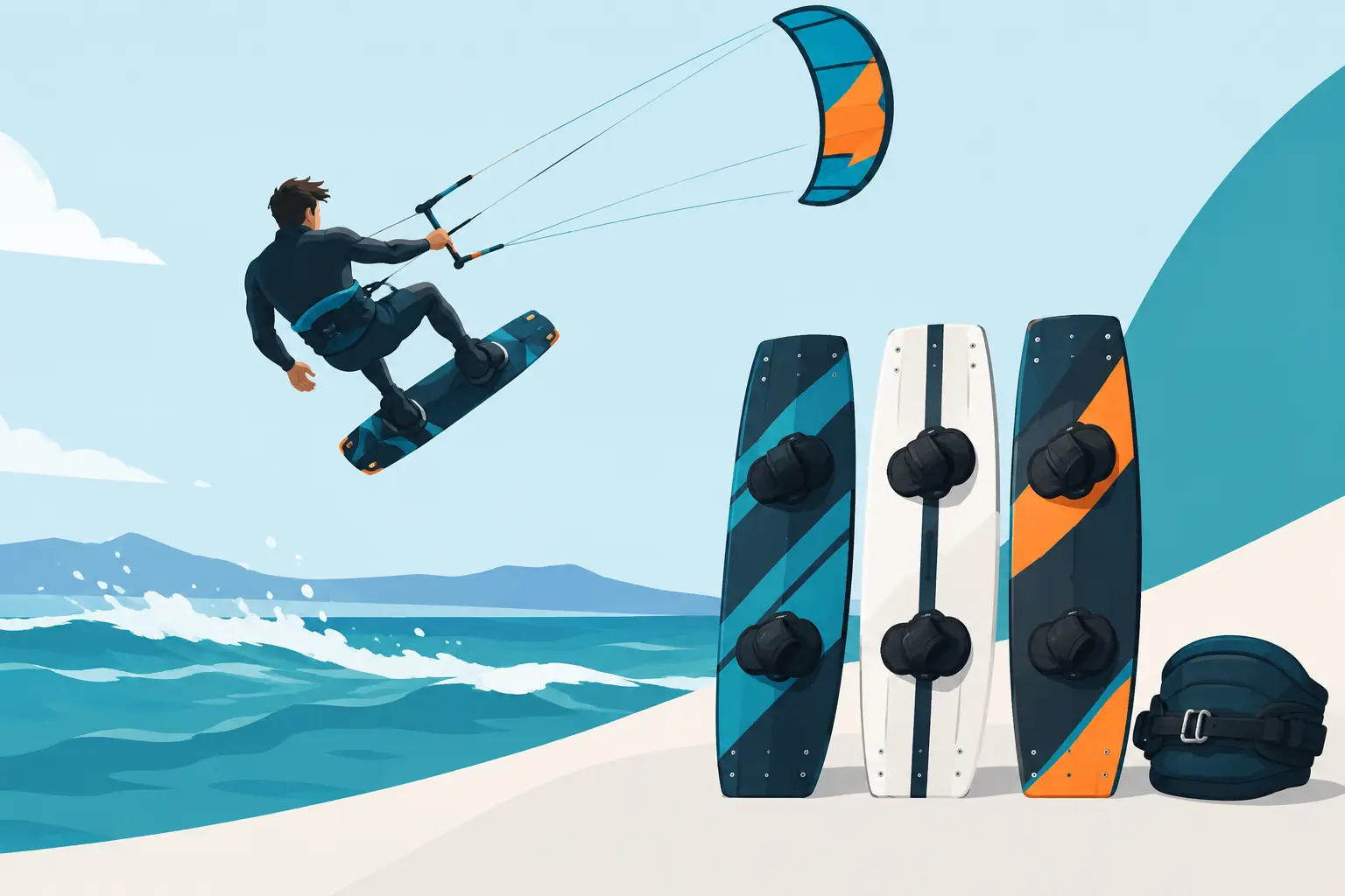 Análisis de tablas de kitesurf freestyle