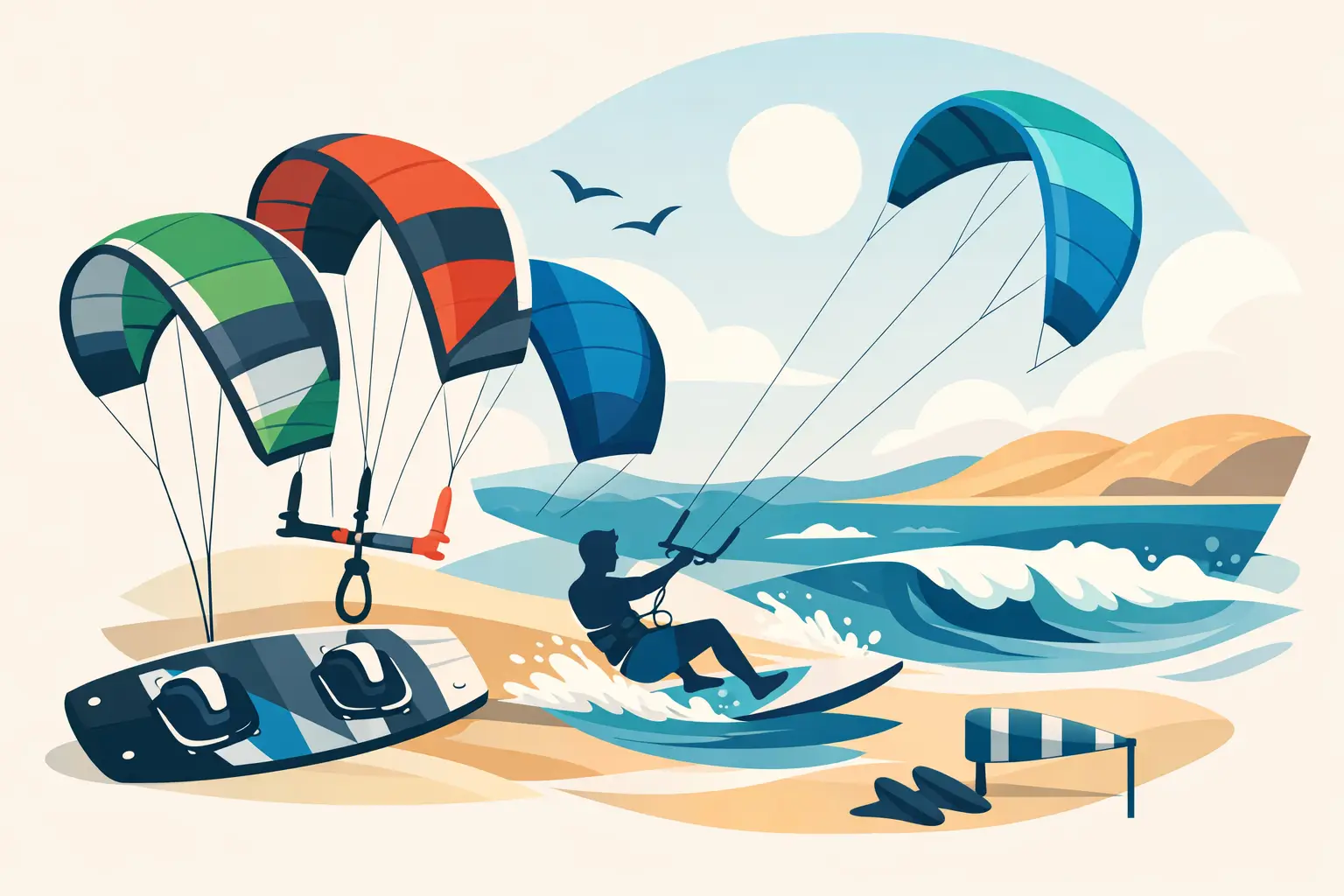 Cometas kitesurf: guía para elegir tu modelo