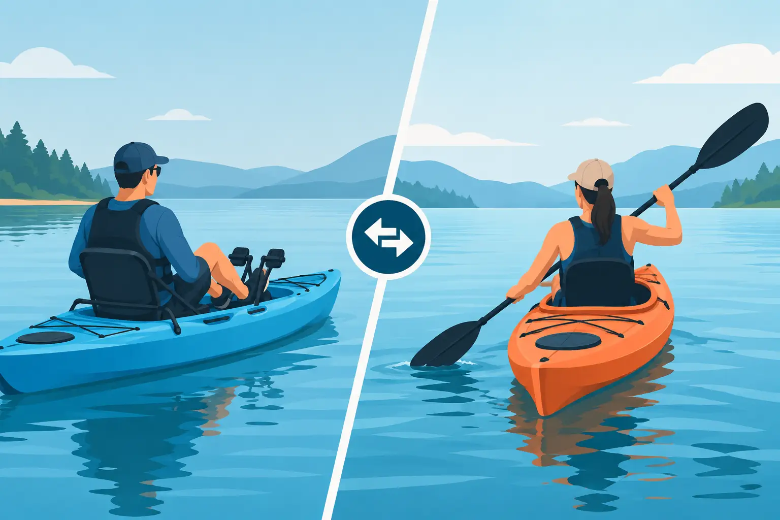 Kayak pedal versus remo cuál te conviene más