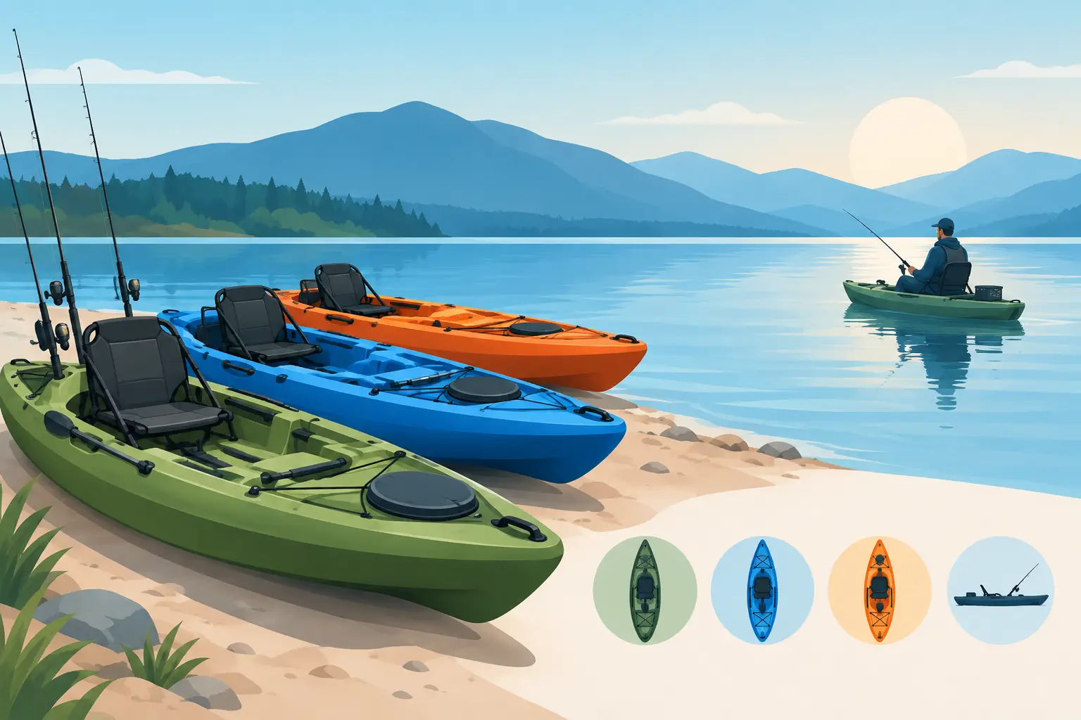 Kayaks de pesca: cómo elegir el modelo ideal