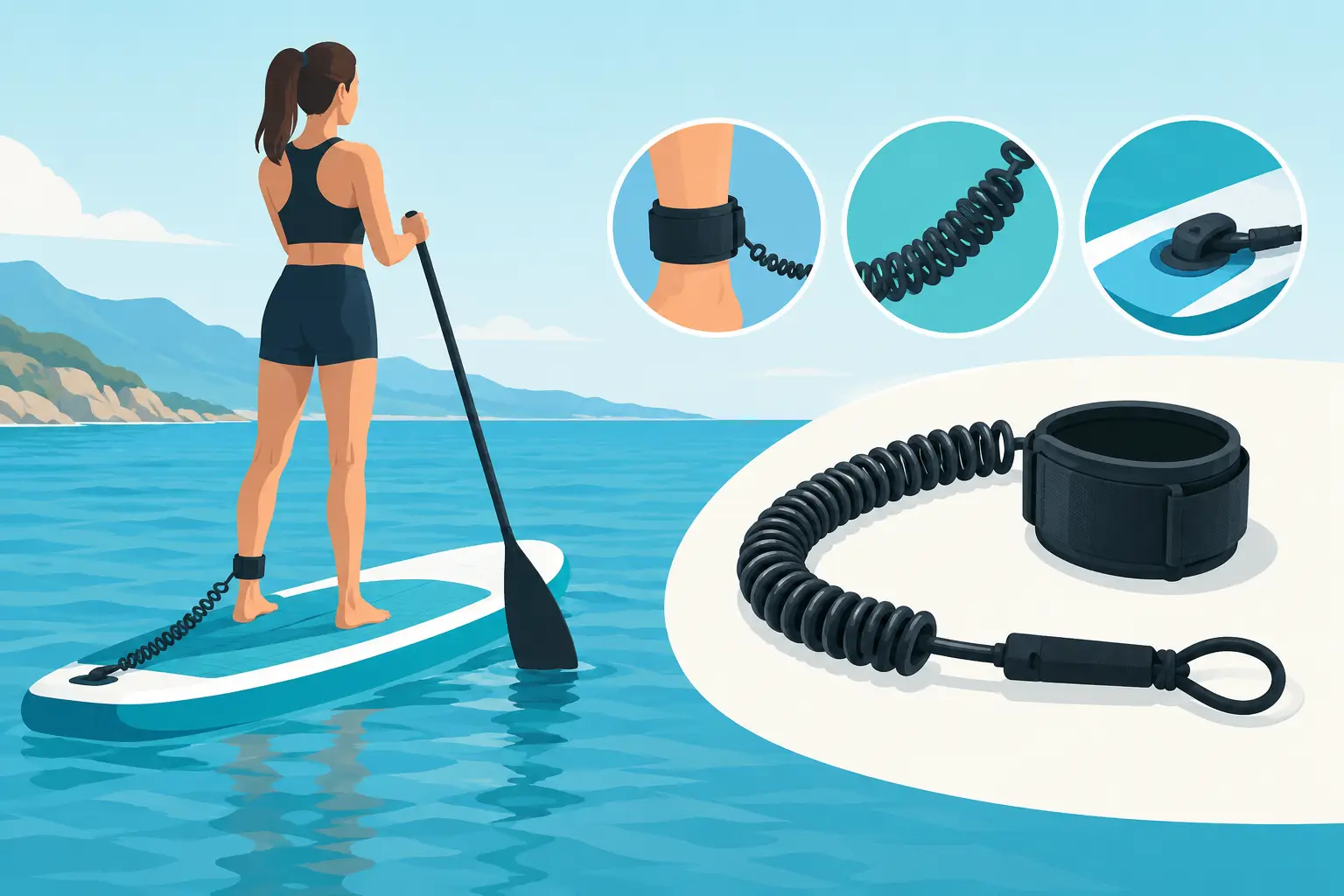 Cómo elegir leash paddle surf sin equivocarte