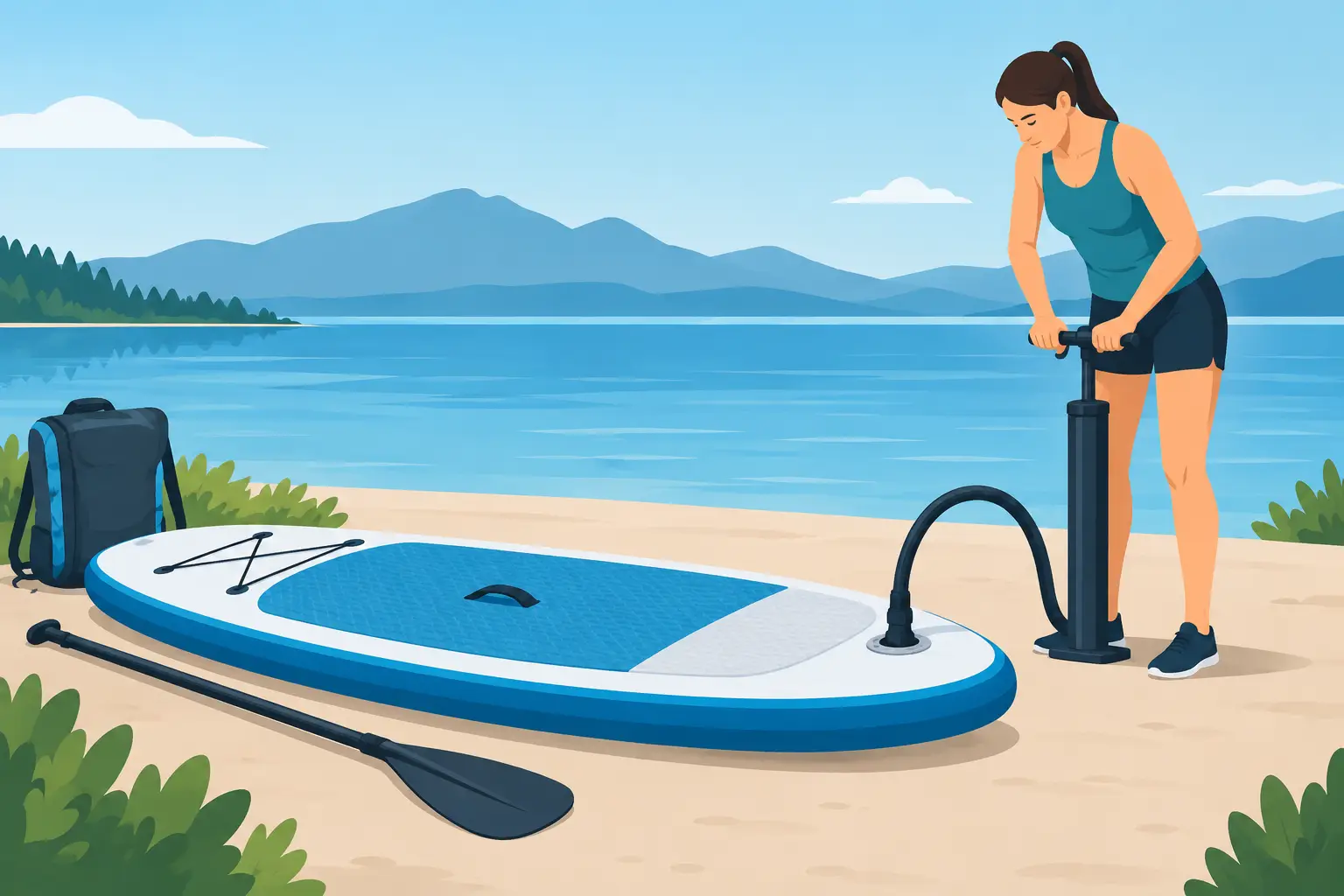 Cómo inflar una tabla SUP correctamente