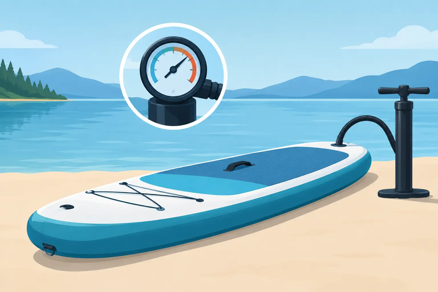 ¿Qué presión lleva una tabla hinchable de SUP?